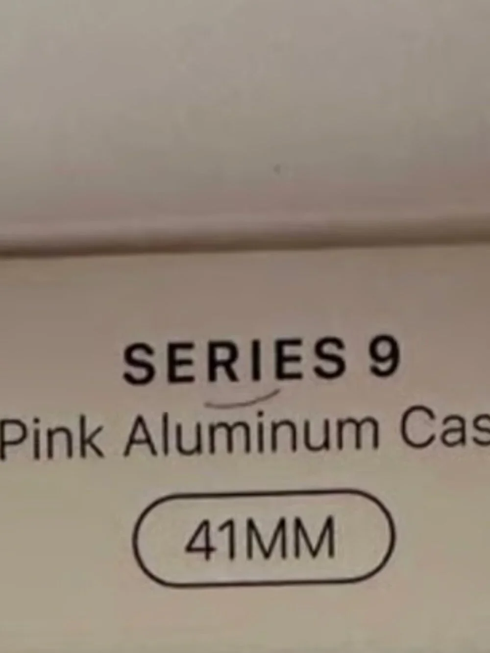 Apple Watch series 9 pink aluminum case 41mm